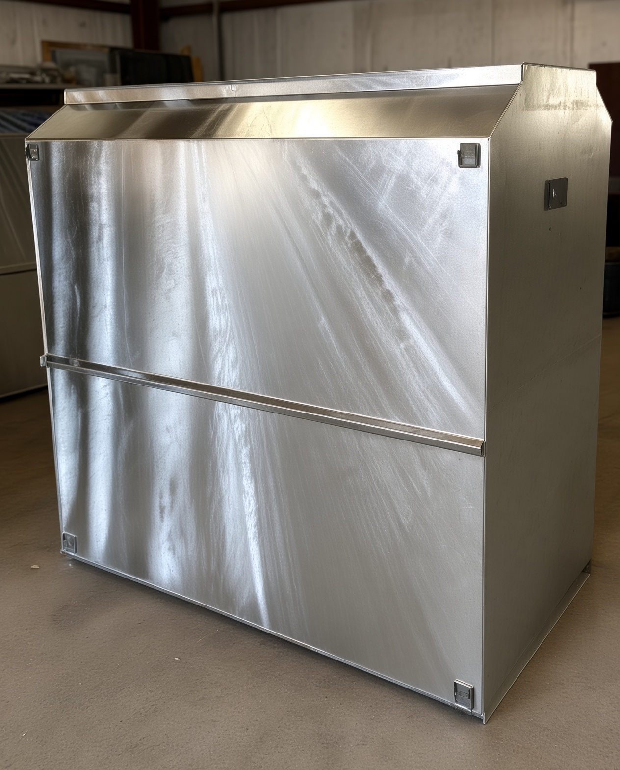 Galvanized steel shelter body